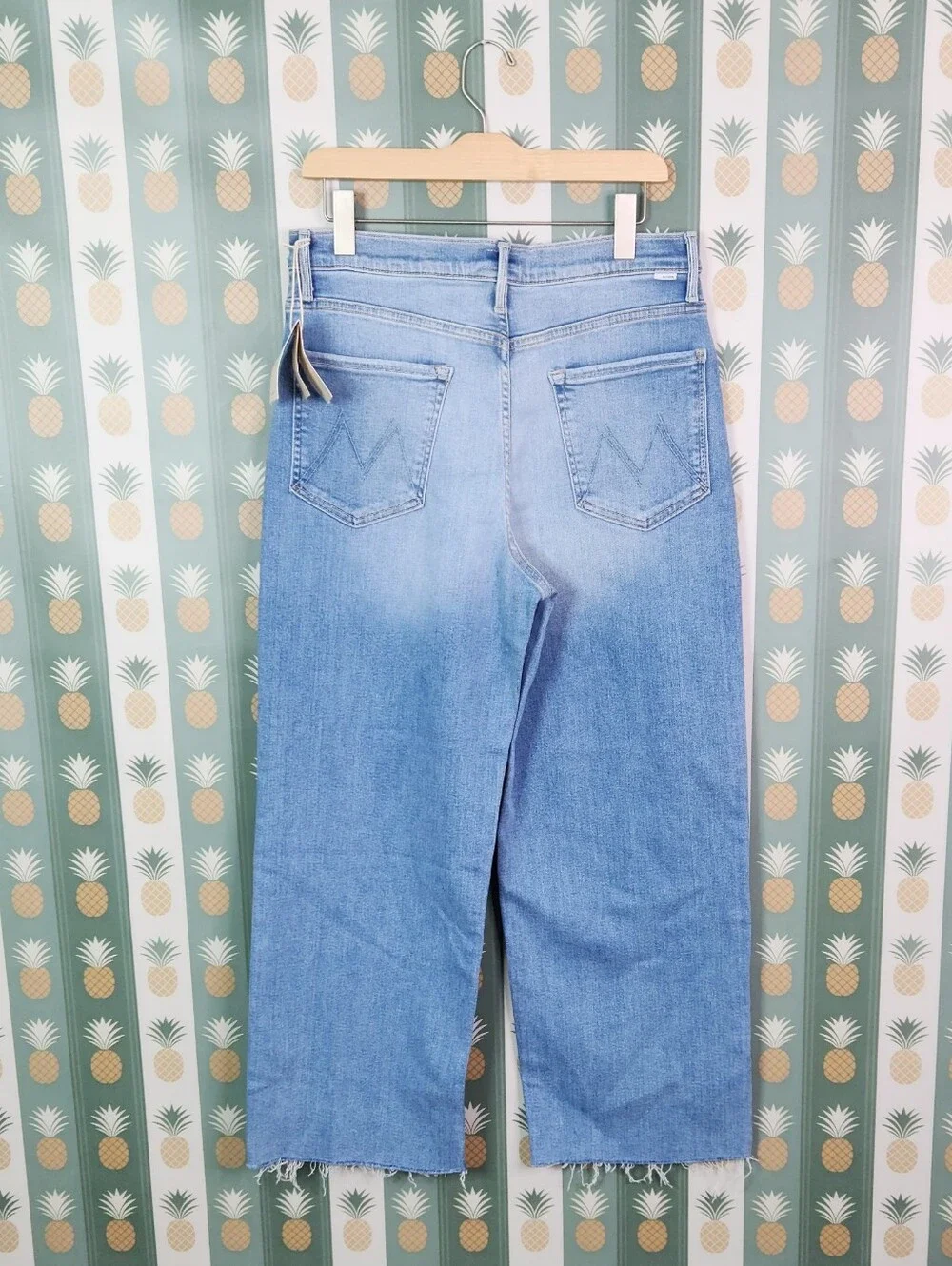 Mother High Waist Spinner Ankle Fray in Blink Of An Eye